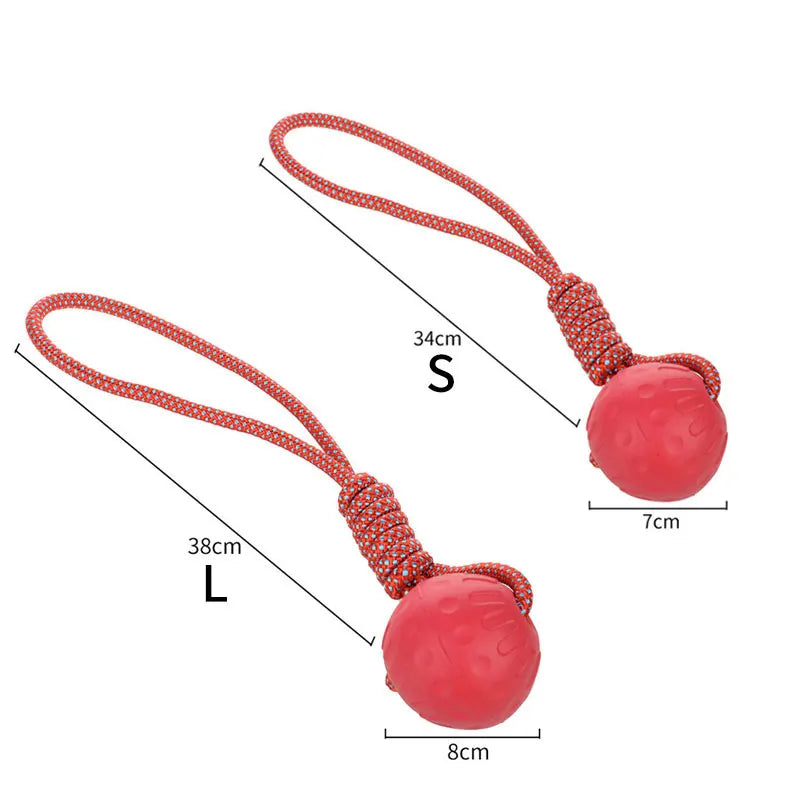 HOOPET Rubber Dog Toy Ball - Bite-Resistant