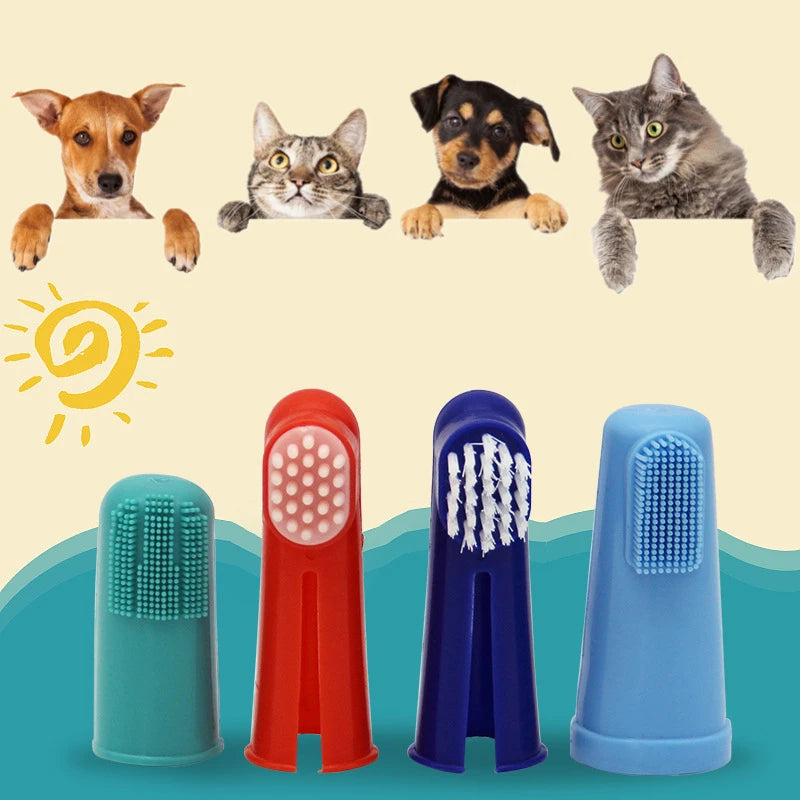 Soft Pet Finger Toothbrush - Dog Dental Cleaning Tool