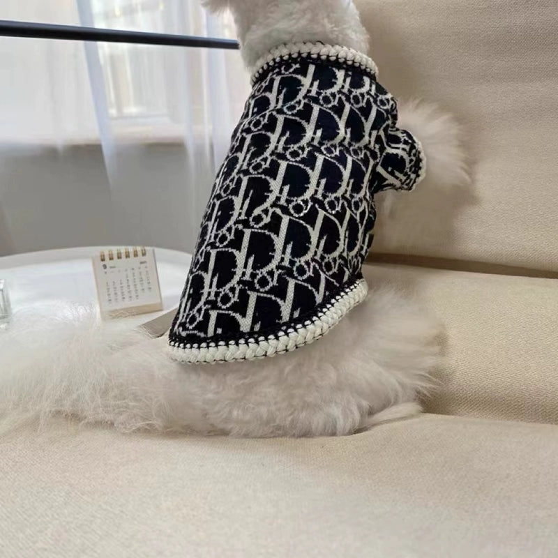 Trendy Dog Clothes Knitted Cardigan