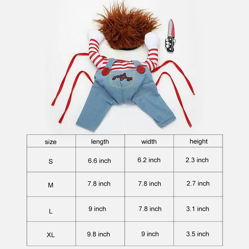 Halloween Pet Costume With Knife