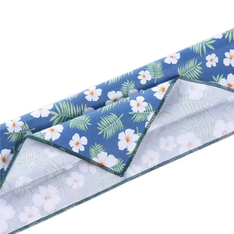 Soft Flower Pattern Pet Triangle Bandana