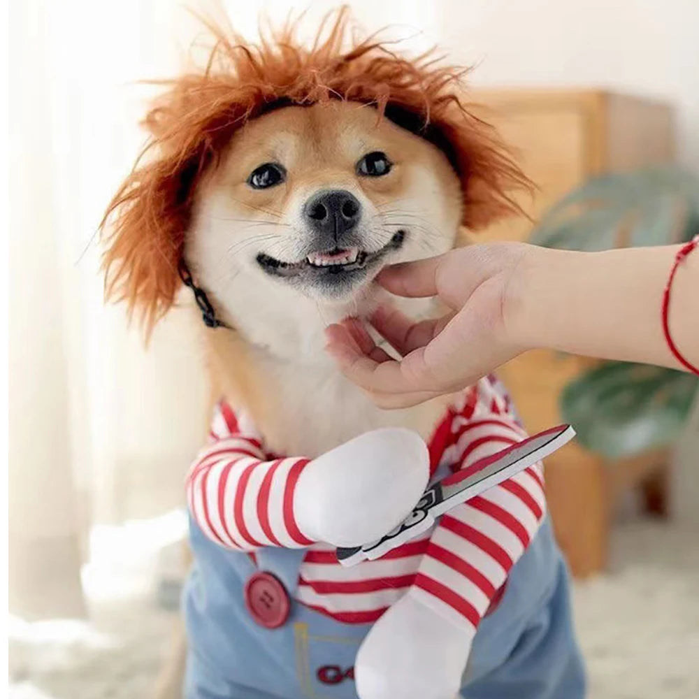 Halloween Pet Costume With Knife