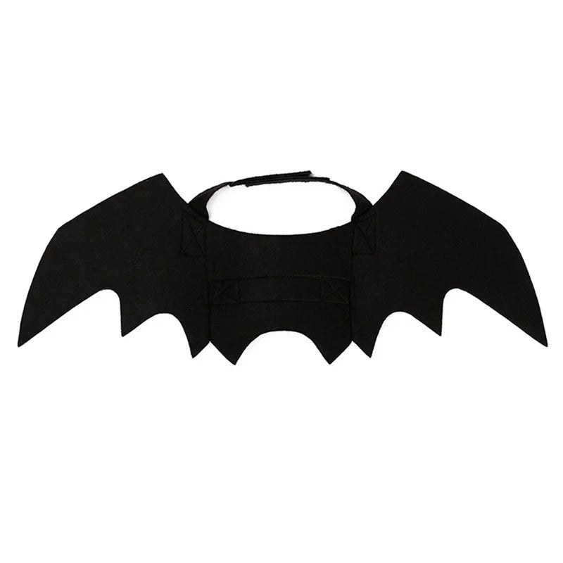 Halloween Pet Costume Black Bat Wings Harness