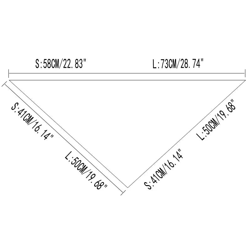 Soft Flower Pattern Pet Triangle Bandana