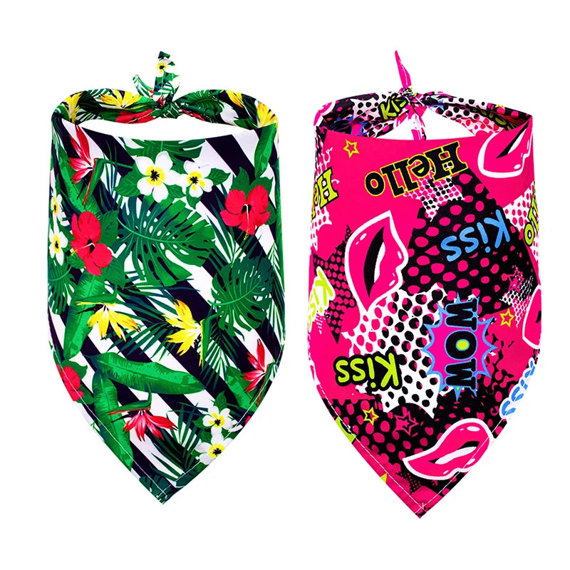 Summer Cotton Dog Bandana - Pet Accessories for Small Dogs & Cats