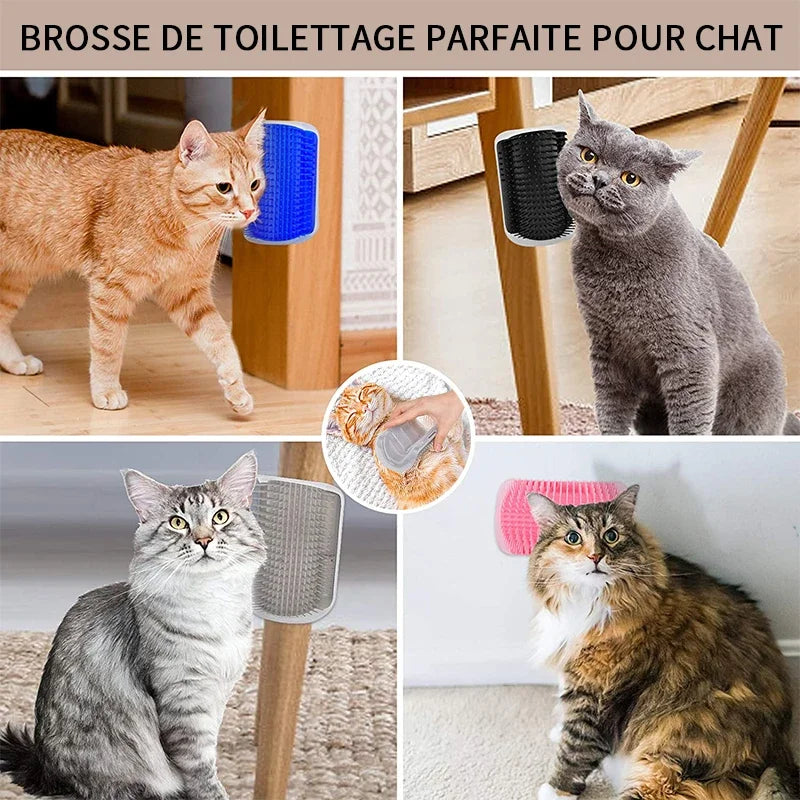Cat Corner Self-Grooming Brush with Catnip
