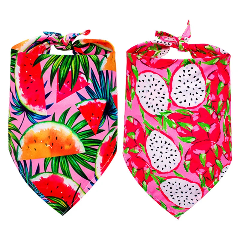Summer Cotton Dog Bandana - Pet Accessories for Small Dogs & Cats