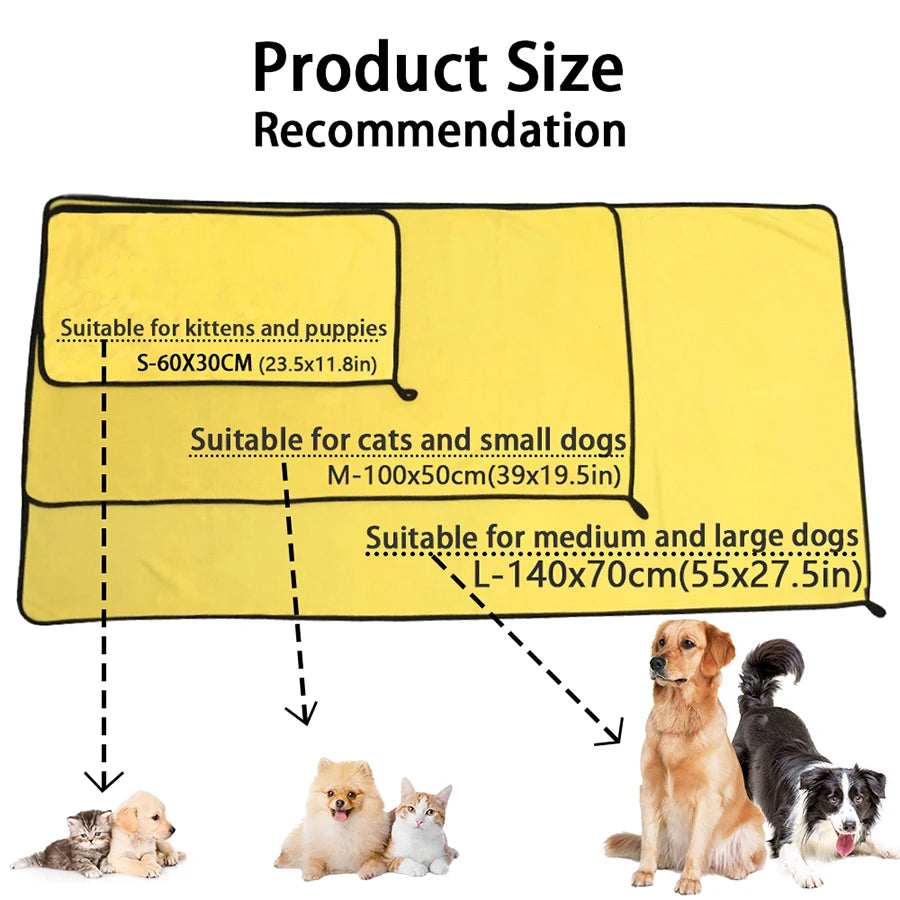 Quick-drying Dog and Cat Towels