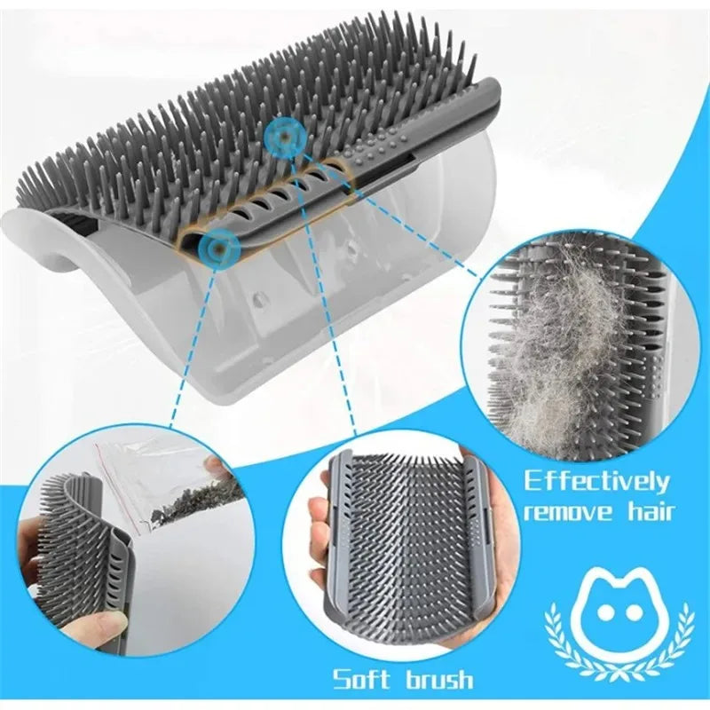 Cat Corner Self-Grooming Brush with Catnip