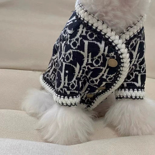 Trendy Dog Clothes Knitted Cardigan