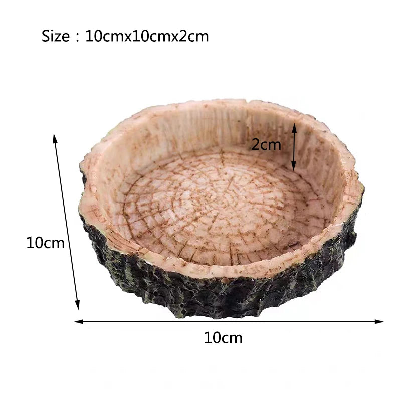Reptile Resin Feeding Bowl