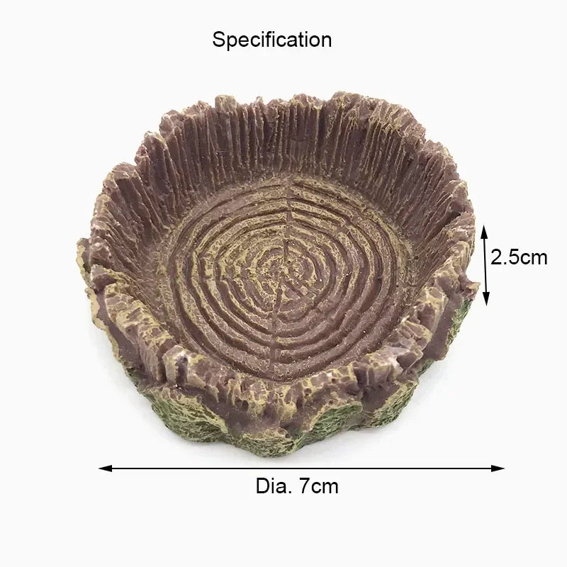 Reptile Resin Feeding Bowl