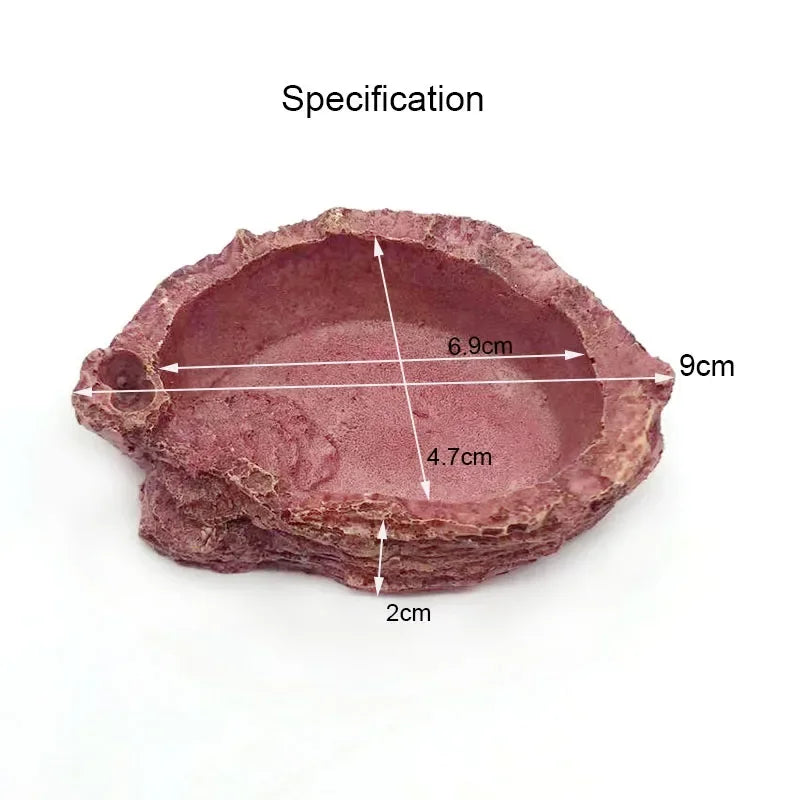 Reptile Resin Feeding Bowl