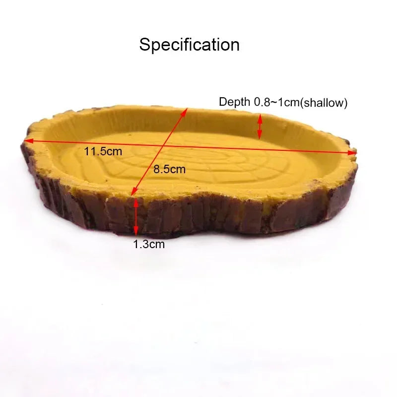Reptile Resin Feeding Bowl