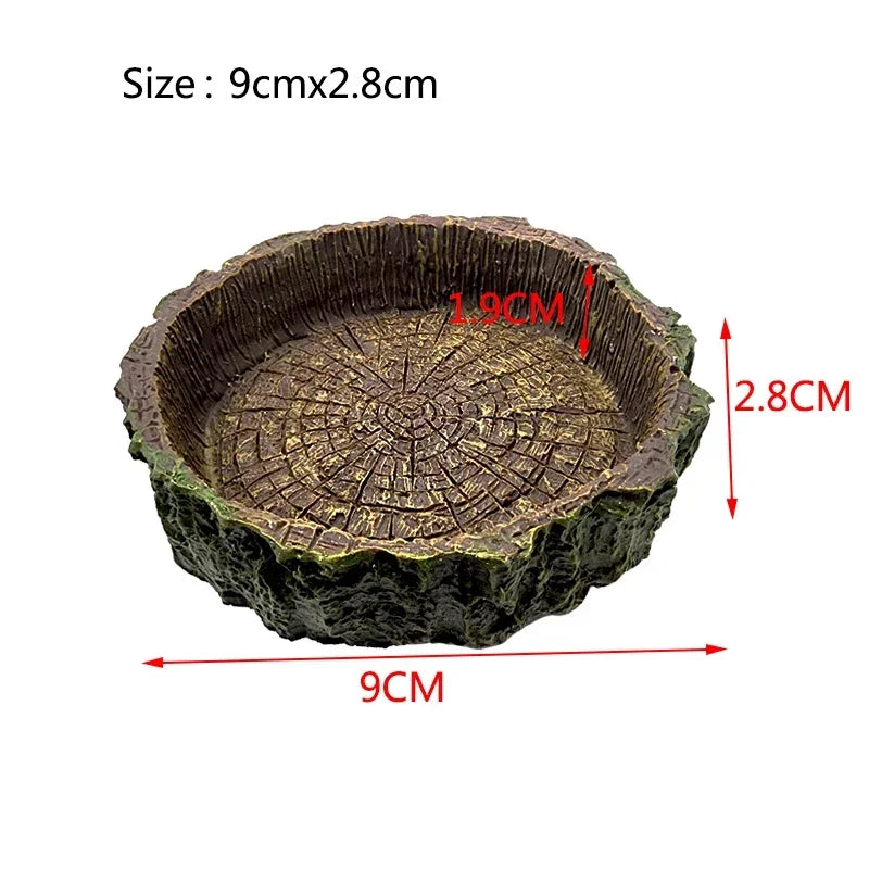 Reptile Resin Feeding Bowl