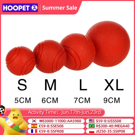 HOOPET Rubber Dog Toy Ball - Bite-Resistant